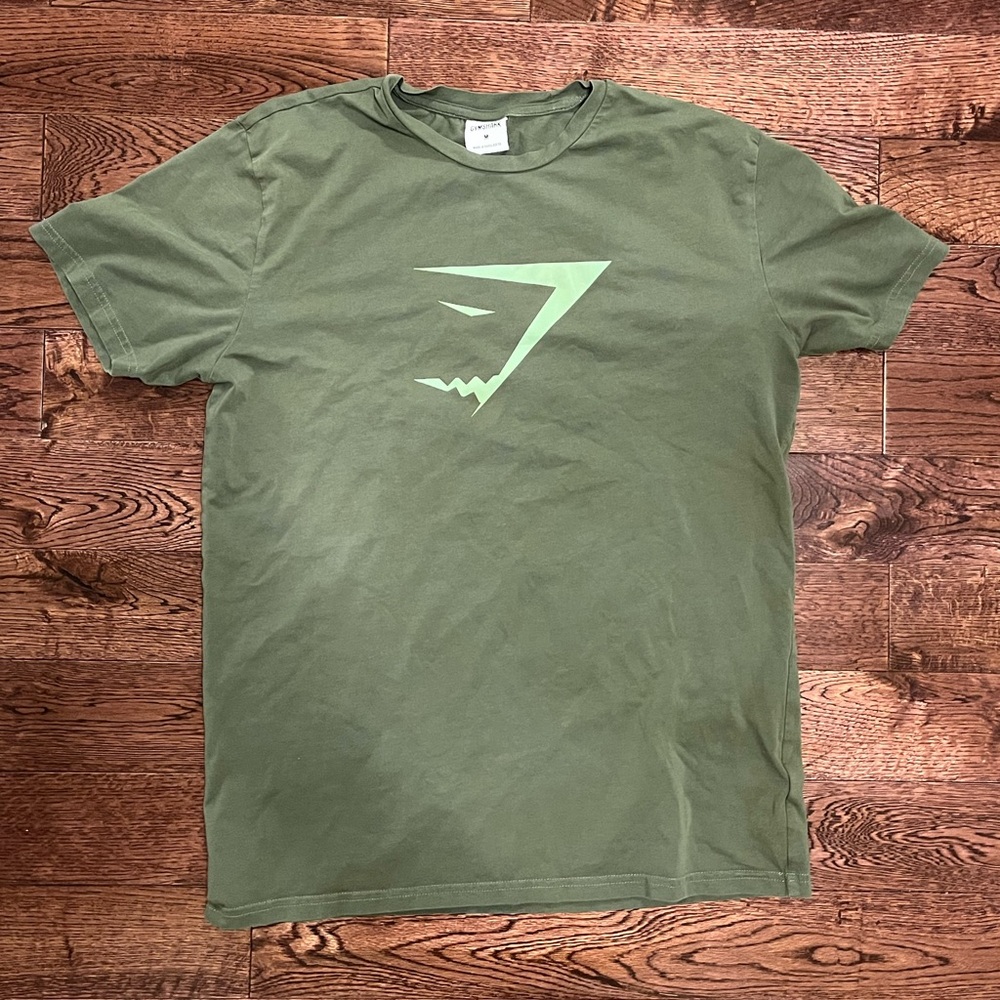 Mens Green Gymshark Infill Shirt